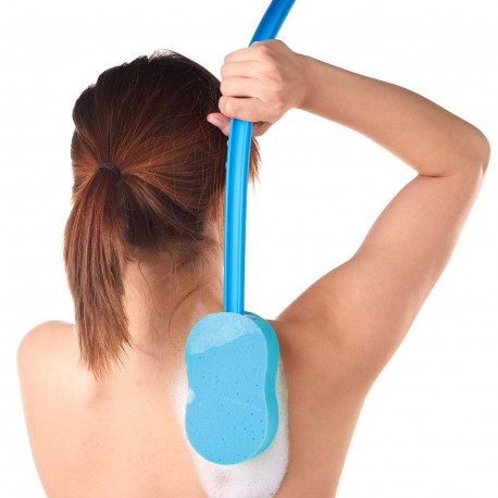 Brosse à long manche pour laver le dos
