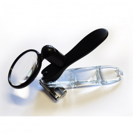 coupe-ongles avec loupe