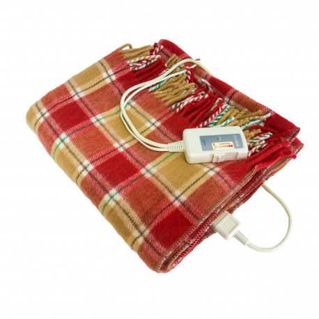 Couverture chauffante à carreaux