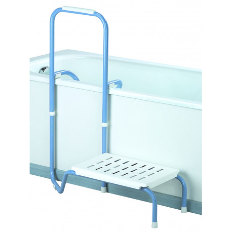 Marche pied et barre d'appui baignoire