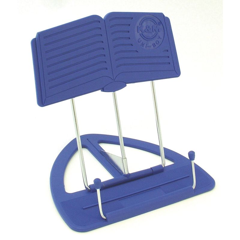 Support de livre de couleur bleu