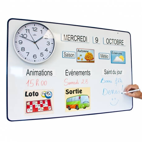 Ephéméride combiné à un tableau d'activités